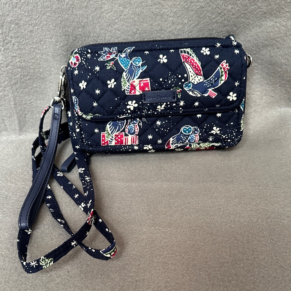 Vera Bradley Holiday Owls RFID All-in-One Crossbody Shoulder Bag Purse